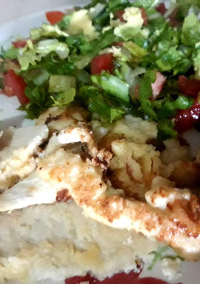 Una foto de Milanesa al coco