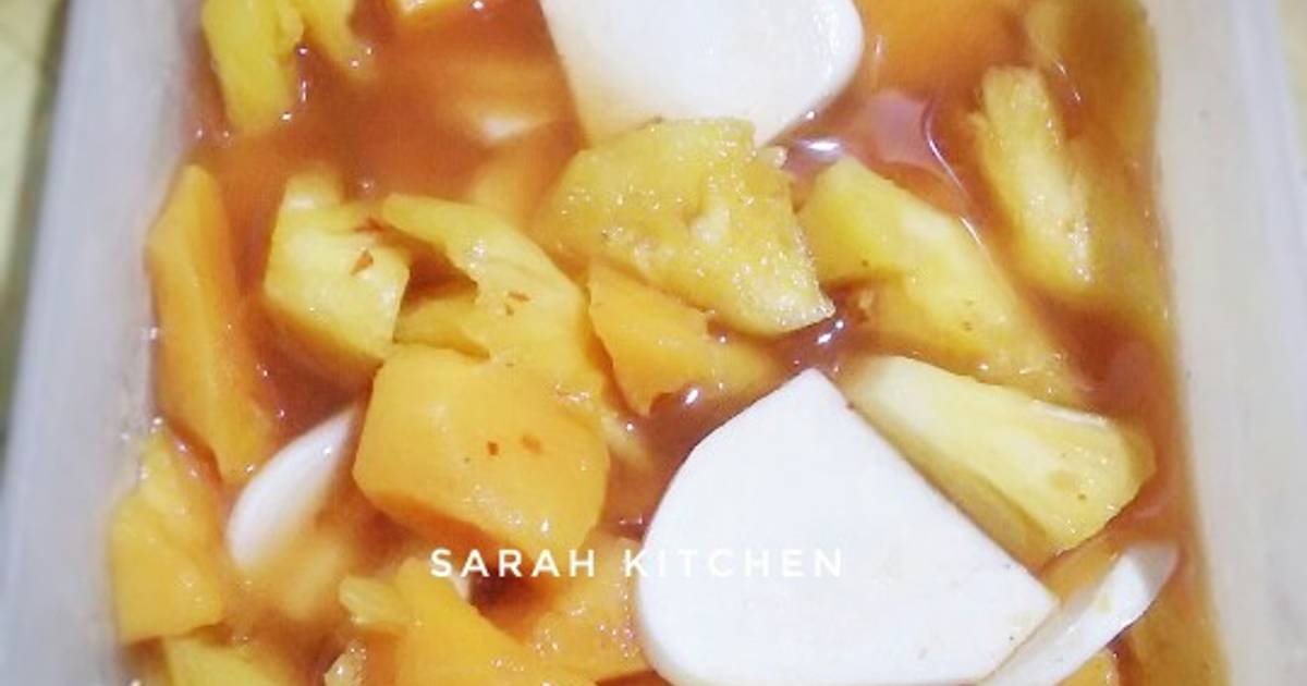 Resep Asinan Buah Pedas Manis Asem Segerr Oleh Titi Damayanti Cookpad