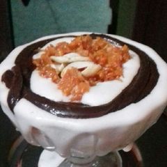 A picture of Gajar halwa parfait.