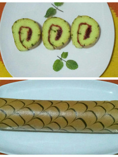 Foto resep Bolu gulung pandan ekonomis