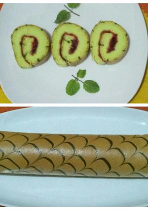 Foto resep Bolu gulung pandan ekonomis