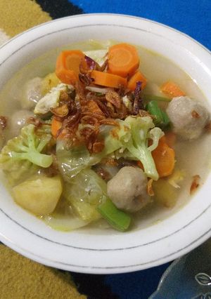 Foto resep Sup ayam bakso