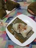 Bacang ketan isi Abon Ayam suwir