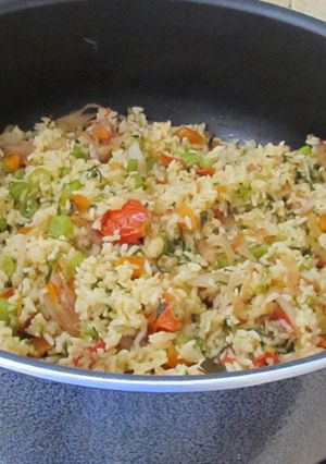 A picture of Methi pulao.