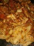 Fideos con salsa