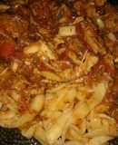 Fideos con salsa