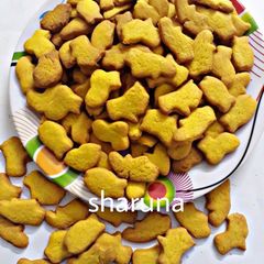 Eggless Custard Mini Cookies A picture of Eggless Custard Mini Cookies.