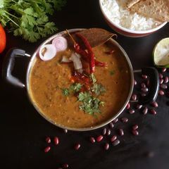A picture of Rajma coconut dal tadka.