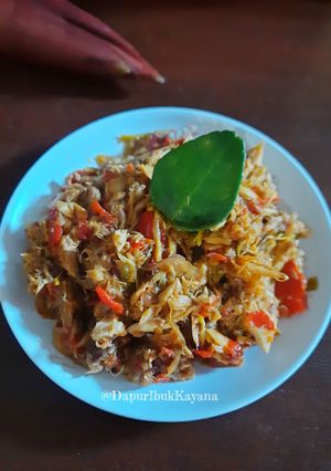 Foto resep 1105. Rica-rica Jantung Pisang Tongkol Suwir