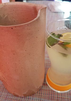 Une photo de Boisson rafraîchissante menthe citron
