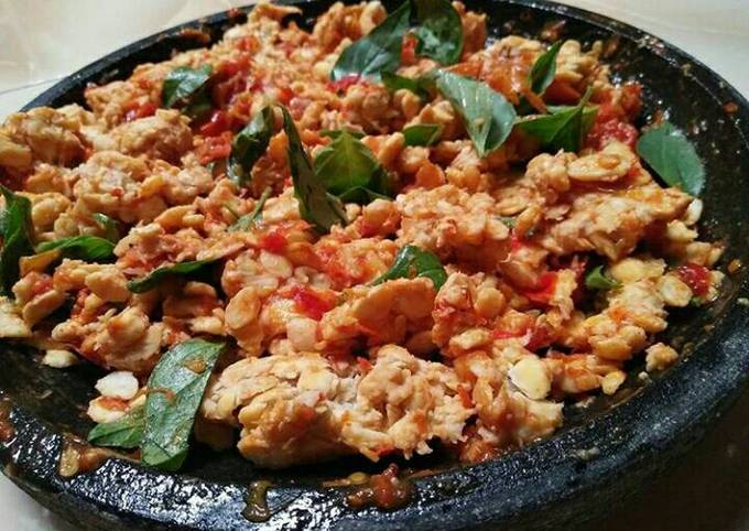 Resep Sambel tempe perdana 👌👌 yang Lezat Sekali