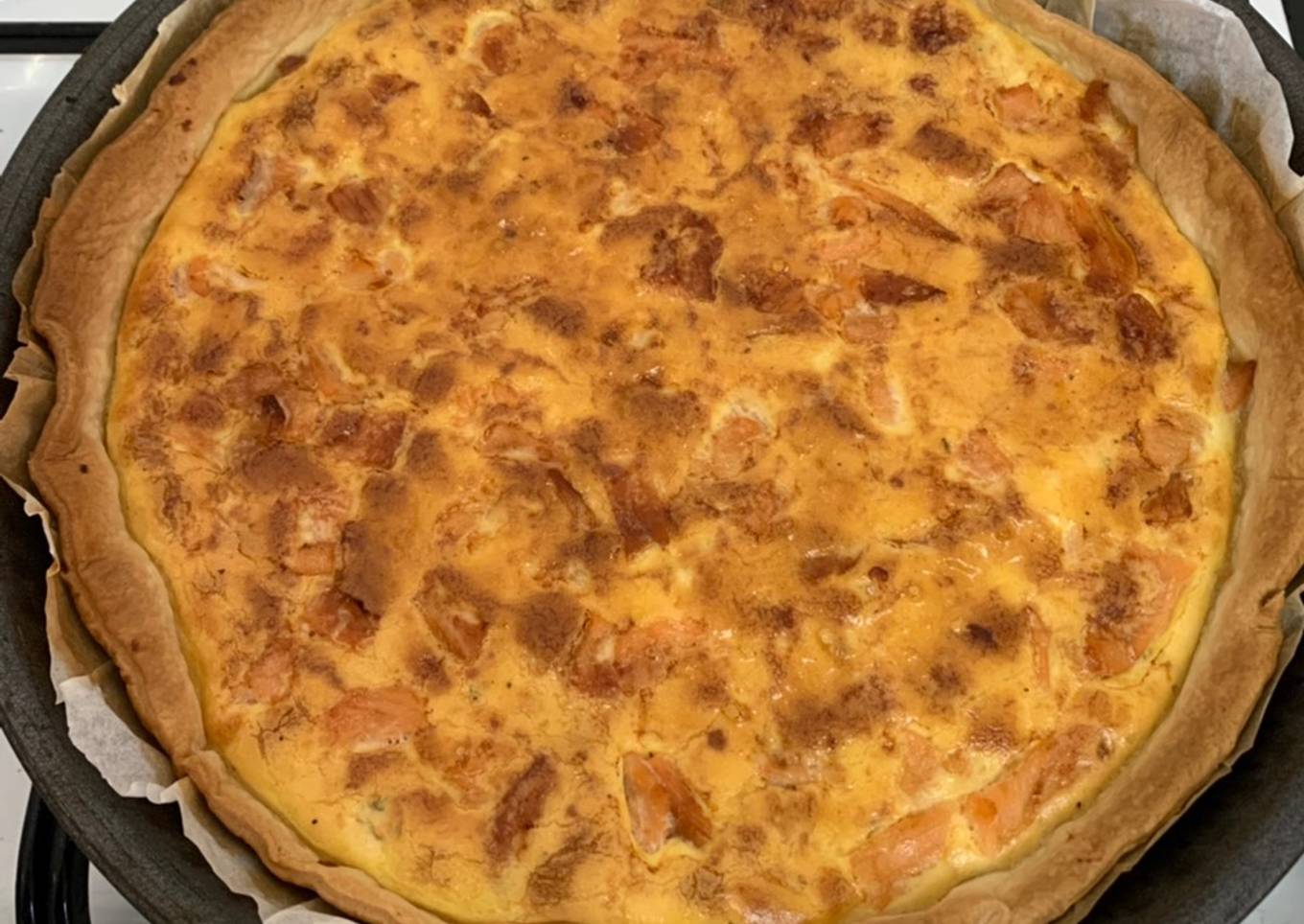 Quiche au saumon fumé