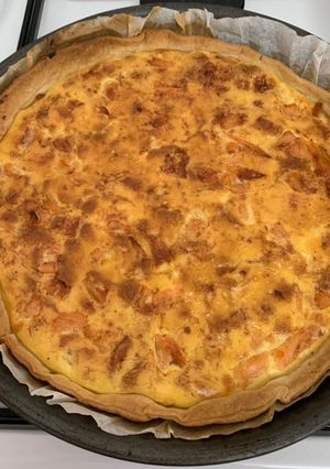 Une photo de Quiche au saumon fumé