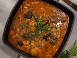 طاجين لوبيا بيضاء مع لحم