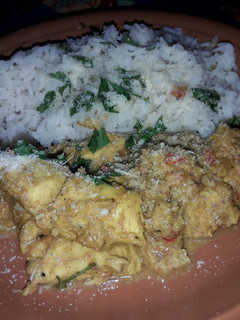 Una foto de Pollo al curry !