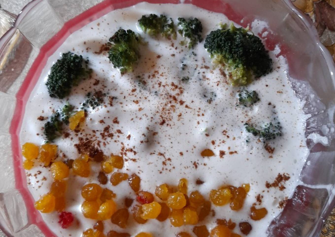 Boondi Broccoli Raita