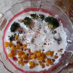 Boondi Broccoli Raita A picture of Boondi Broccoli Raita.