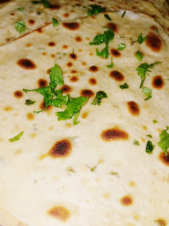 A picture of 3 -ingredients flat bread.