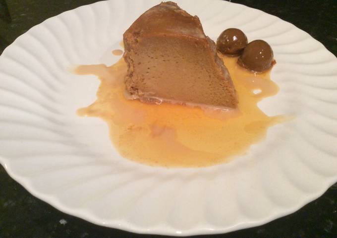 Simple Way to Prepare Quick Baked Caramel and Dulce de Leche Flan