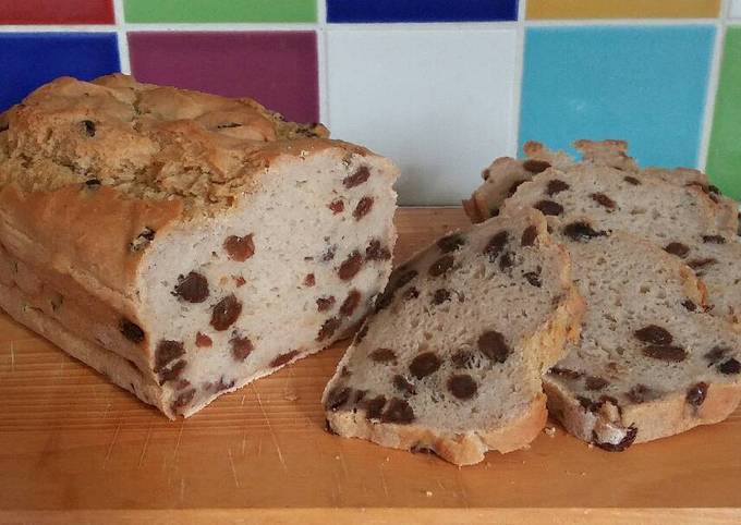 Vickys Raisin Loaf with Bara Brith conversion GF DF EF SF NF