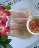 Bánh ướt cuốn tôm chấy