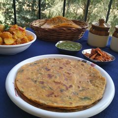 A picture of Methi thepla.