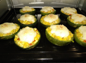 Una foto de Zapallitos rellenos de choclo