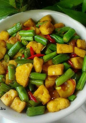 Foto resep Tumis buncis tahu simpel
