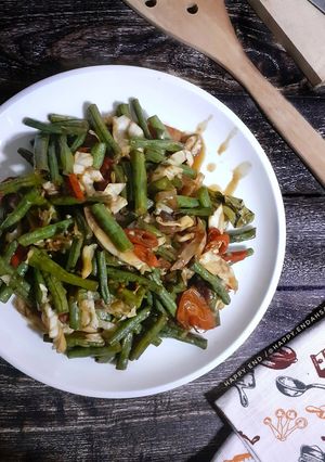 Foto resep Oseng Kacang Panjang Kol