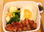 A picture of pork belly with honey garlic