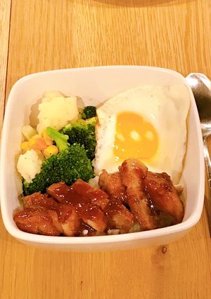 A picture of Honey-glazed char siu rice bowl.