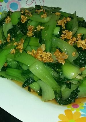 Hình của món Cải thìa xóc tỏi.