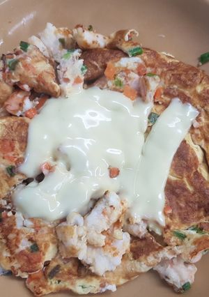 A picture of Shrimp and Cheese Omelette.