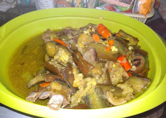 Cara Memasak Asem-asem terong iga sapi Enak Terbaru