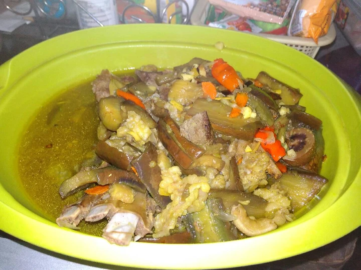 Langkah Gampang Membuat Resep Asem-asem terong iga sapi Anti Ribet, Bisa Manjain Lidah