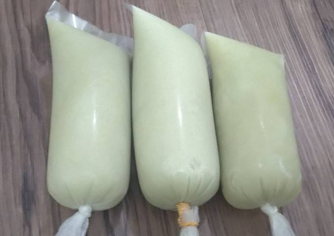 Ini dia! Cara gampang bikin Es Lilin Lembut rasa Green Tea  nikmat