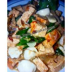 A picture of Tumis Oncom Baso Ikan Cabe Hijau ala Ranjul.