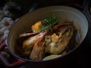 Une photo de champignons chanterelles
