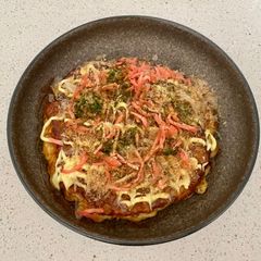A picture of Okonomiyaki.