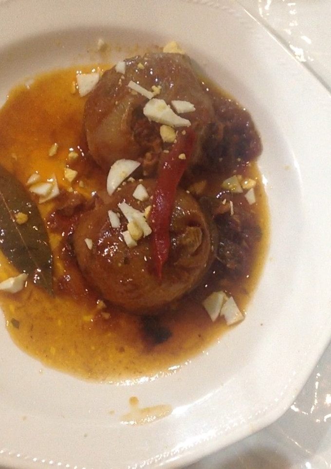 Una foto de Cebollas rellenas