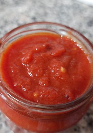 Una foto de Tomate frito en panificadora Cecotec