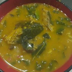 A picture of Oha soup.