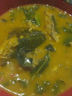 A picture of Oha soup.