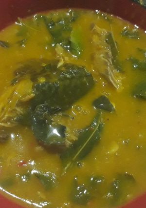 A picture of Oha soup.
