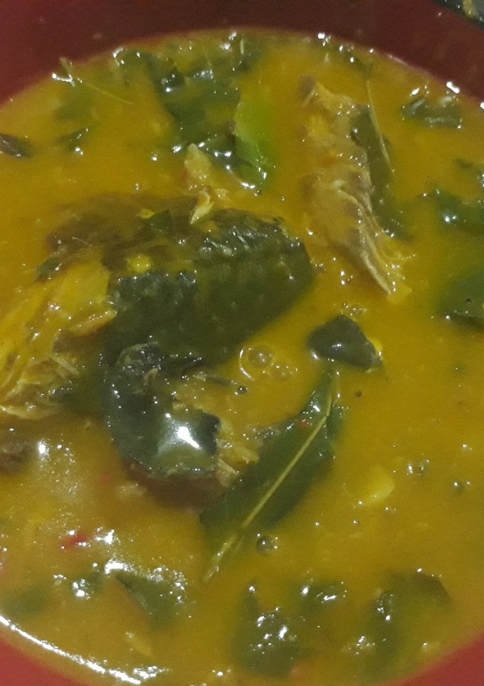 A picture of Oha soup.