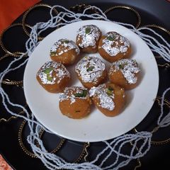Boondi ke ladoo A picture of Boondi ke ladoo.
