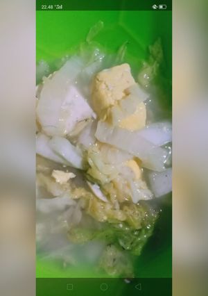 Foto resep 26.sayur sawi putih + tahu kuning