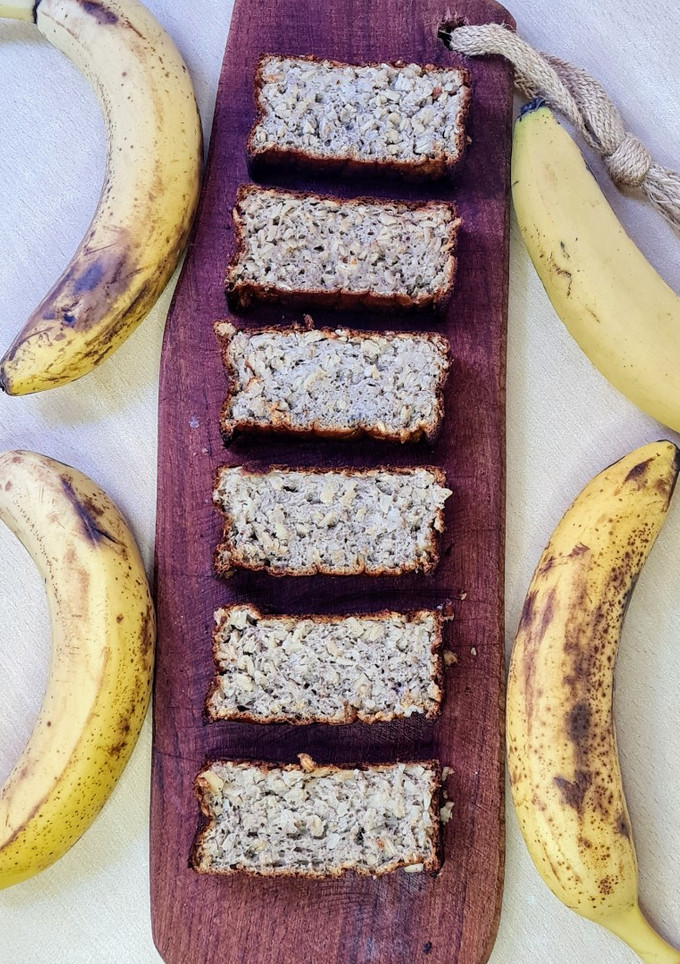 Una foto de Budincito "fit" de banana 🍌 Sin azúcar, sin edulcorante, sin miel, sin agave, sin harina 🍌