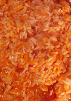 Una foto de Arroz con chorizo colorado (VERSIÓN ECONÓMICA)