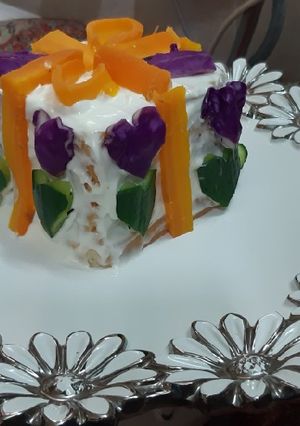 عکسی از دستور نون تست با پنیر و گردو